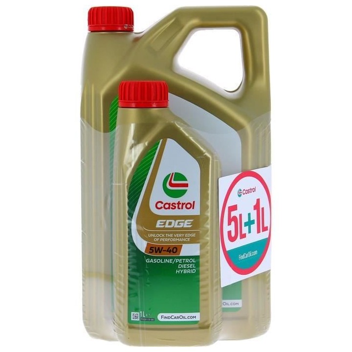 Huile Moteur - CASTROL EDGE - 5W-40 - 5L+1L - 057326