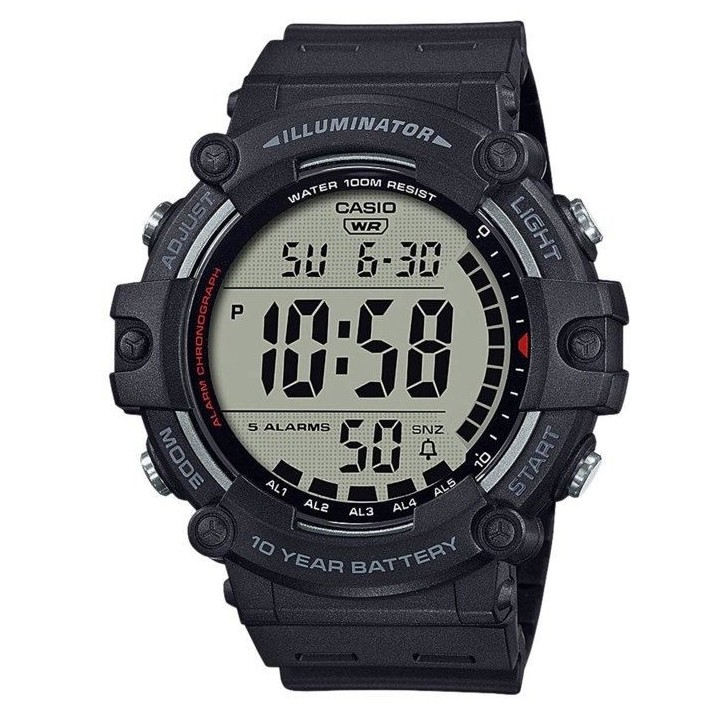 CASIO - Montre sport - Multifonctions - Noir