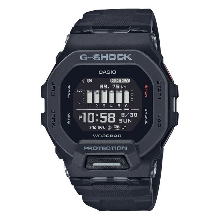 CASIO G-Shock GBD-200-1ER Montre - Résistante aux chocs - Multifoncti