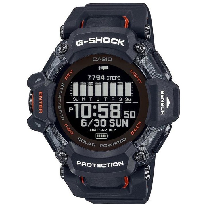 Montre - CASIO - G-Shock Sport - GBD-H2000-1AER - Noir et orange
