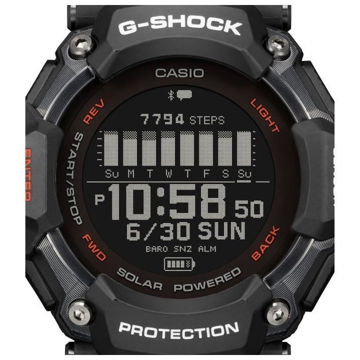 Montre - CASIO - G-Shock Sport - GBD-H2000-1AER - Noir et orange