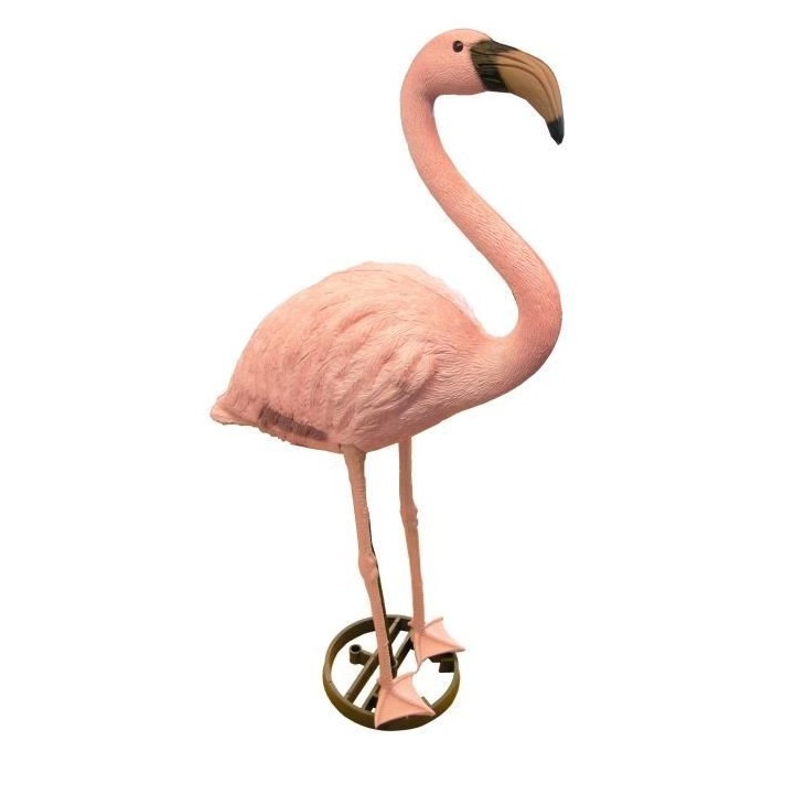 Décoration de jardin - UBBINK - Flamant en résine - Hauteur 88 cm