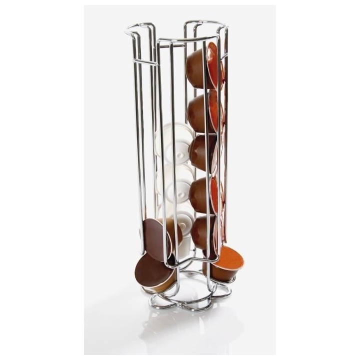 EQUINOX Distributeur a capsules 12 cm gris - Compatibilité Dolce Gust