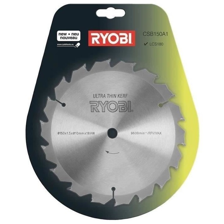 RYOBI - Blister 6 lames panachées scie sabre longueur 100 / 152 mm bo
