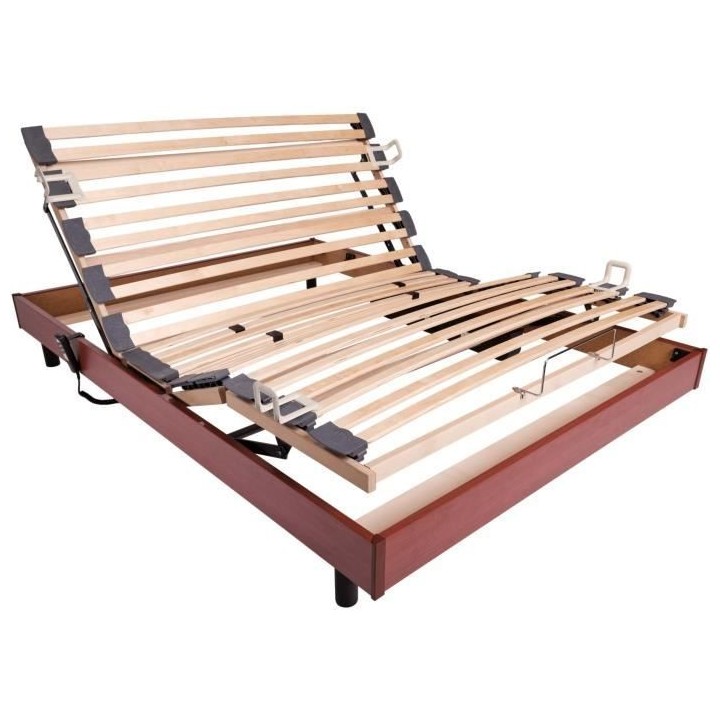 Ensemble relaxation matelas + sommier électrique 140x190 - Mousse - F