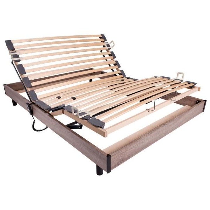 Ensemble relaxation matelas + sommier électrique 140x190 - Mousse - F