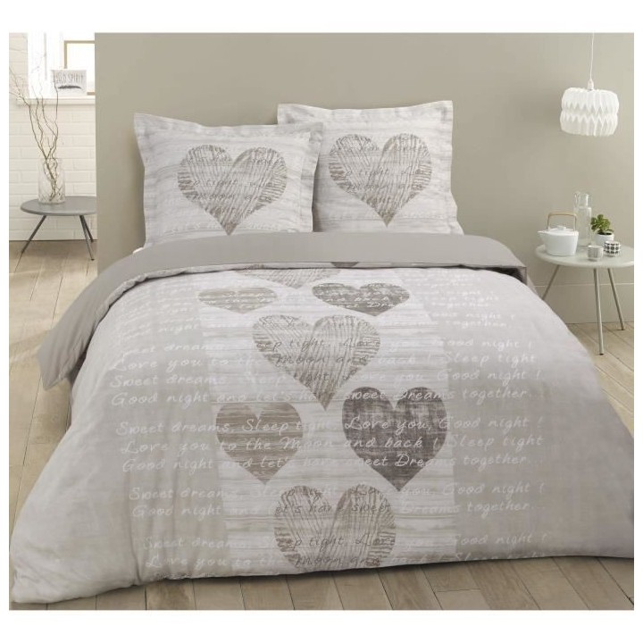 VISION Parure de couette Alice - 100% coton - 1 housse de couette 240