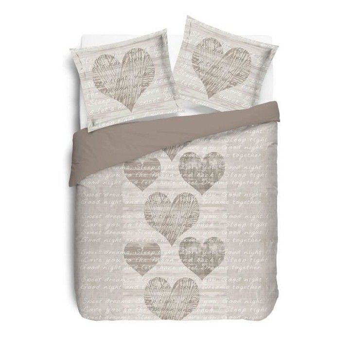 VISION Parure de couette Alice - 100% coton - 1 housse de couette 240