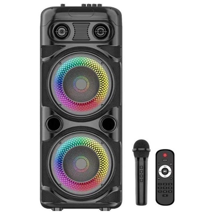 Enceinte Karaoké lumineuse - INOVALLEY - KA123-XXL - Bluetooth V5.0 -