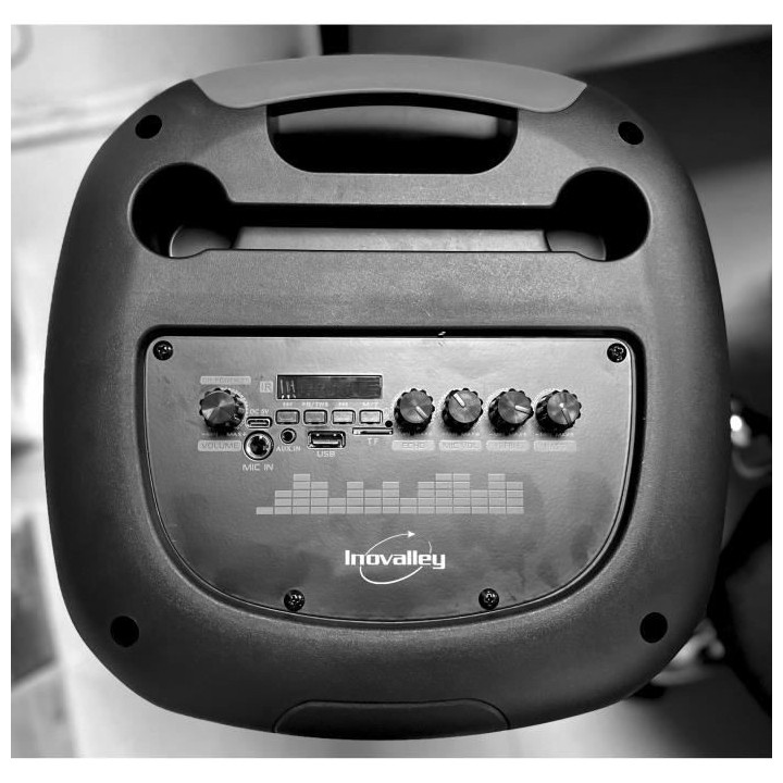 Enceinte Karaoké lumineuse - INOVALLEY - KA123-XXL - Bluetooth V5.0 -