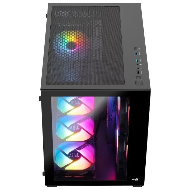 Boîtier PC - AEROCOOL - Dryft Mini G v1 (Noir) - Cube - Format Micro-