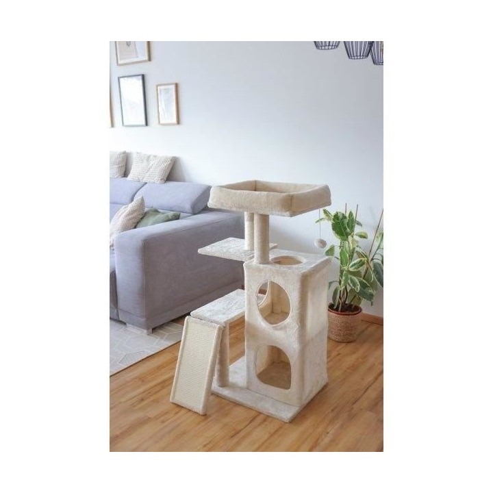 Arbre a chat 100 cm - ALESSIA - KERBL - Moelleux - Alcôve a deux éta