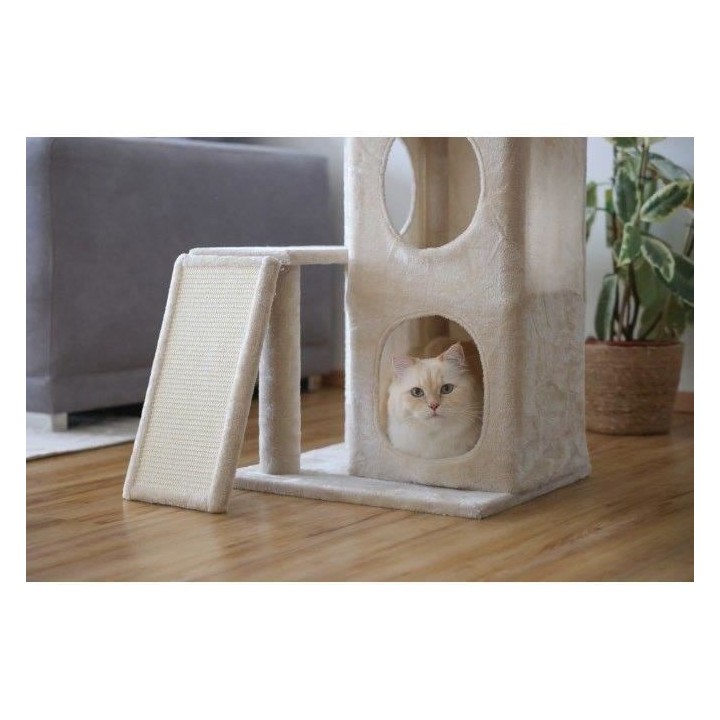 Arbre a chat 100 cm - ALESSIA - KERBL - Moelleux - Alcôve a deux éta