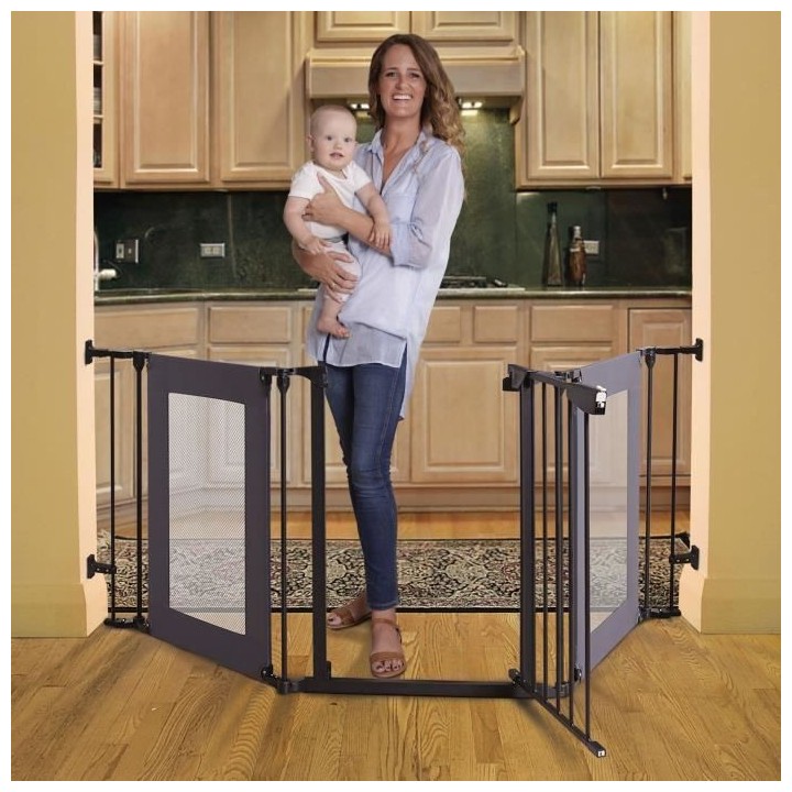 Barriere de sécurité - DREAMBABY - DENVER - 3 panneaux - 85,5-200 x