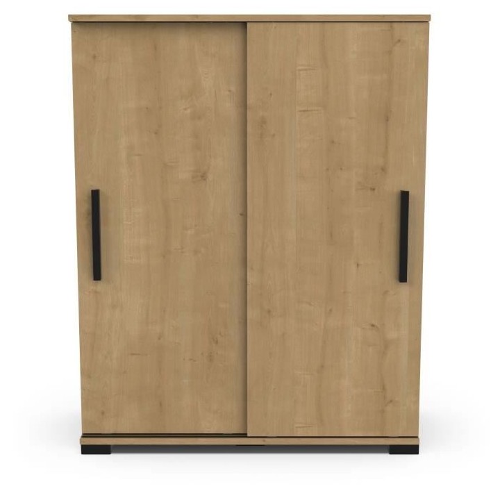 Meuble de rangement - Entrée - 2 portes coulissantes - Chene hamilton