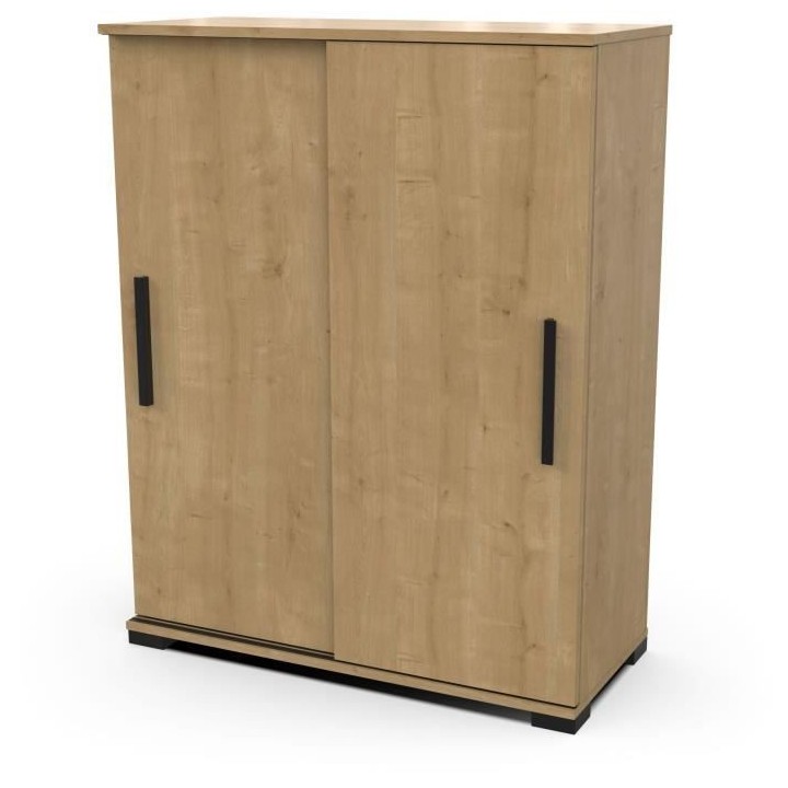 Meuble de rangement - Entrée - 2 portes coulissantes - Chene hamilton