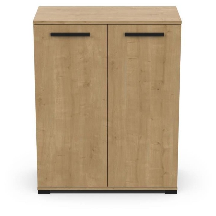 Meuble de rangement - Entrée - 2 portes ouvrantes - Chene hamilton -