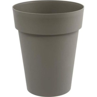 Vase rond Toscane - EDA PLASTIQUE - Ø 44 x 53 cm - 50 L - Gris - Rés
