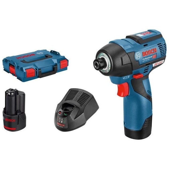 Visseuse a chocs Bosch Professional GDR 12V-110 + 2 batteries 3,0Ah da