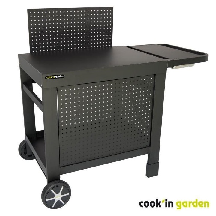 Desserte COOK'IN GARDEN REVA 110 PREMIUM - 100% métal - Surface de tr