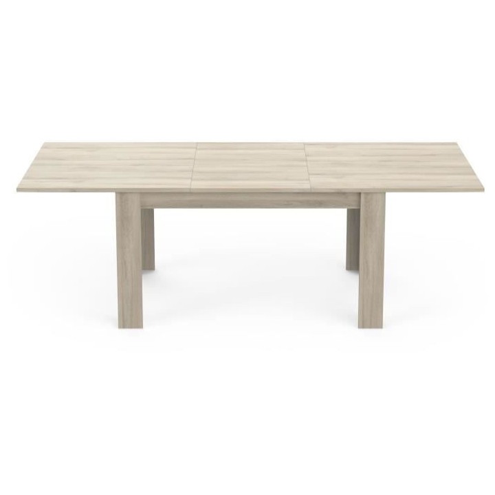 Table extensible - COTTAGE - Rectangulaire - Décor mélaminé chene k