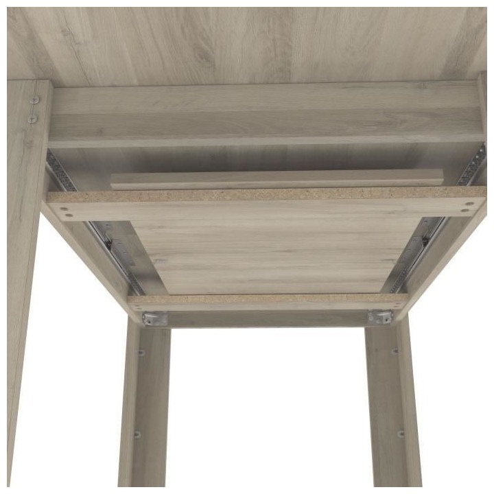 Table extensible - COTTAGE - Rectangulaire - Décor mélaminé chene k