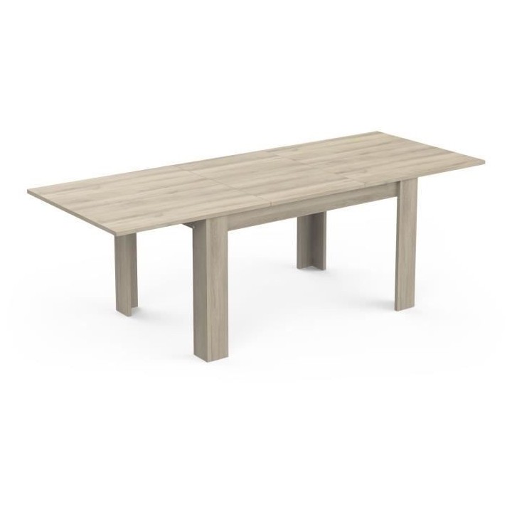 Table extensible - COTTAGE - Rectangulaire - Décor mélaminé chene k