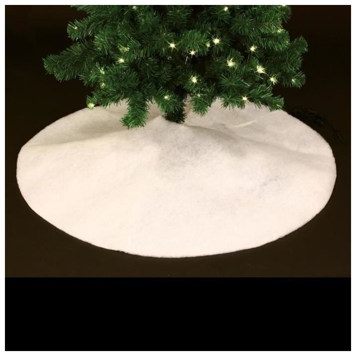 FEERIC LIGHTS & CHRISTMAS Tapis de sapin effet neige paillette - Ø 10