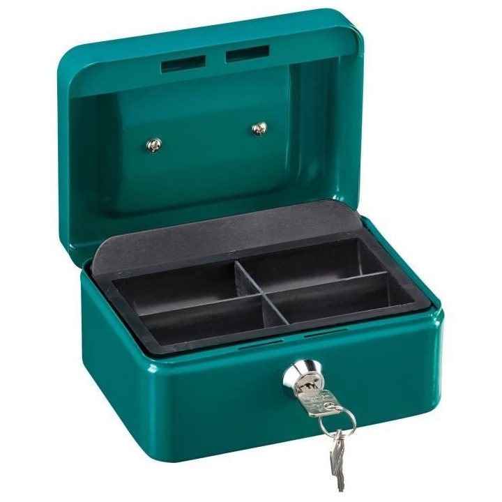 Caissette a monnaie - BURG WACHTER - Money 5015 Green - Ouverture a cl