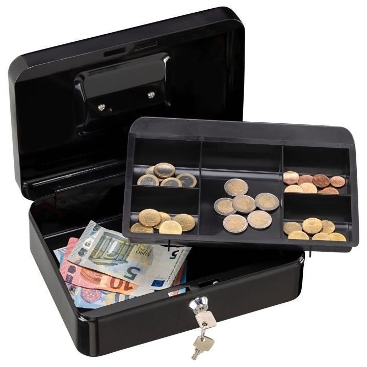 Caissette a monnaie - BURG WACHTER - Money 5025 Black - Ouverture a cl