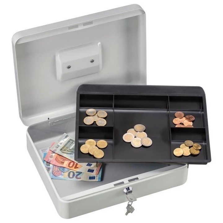 Caissette a monnaie - BURG WACHTER - Money 5030 Light Grey - Ouverture