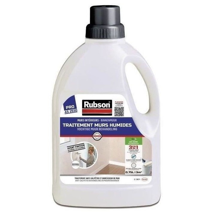 RUBSON Traitement Murs Humides Interieurs Incolore 0.75l
