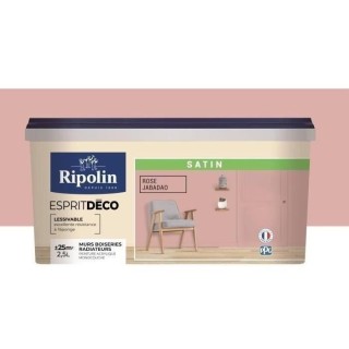 RIPOLIN Peinture Couleur Satin Ultra Couvrante pour Cuisine, Chambre,