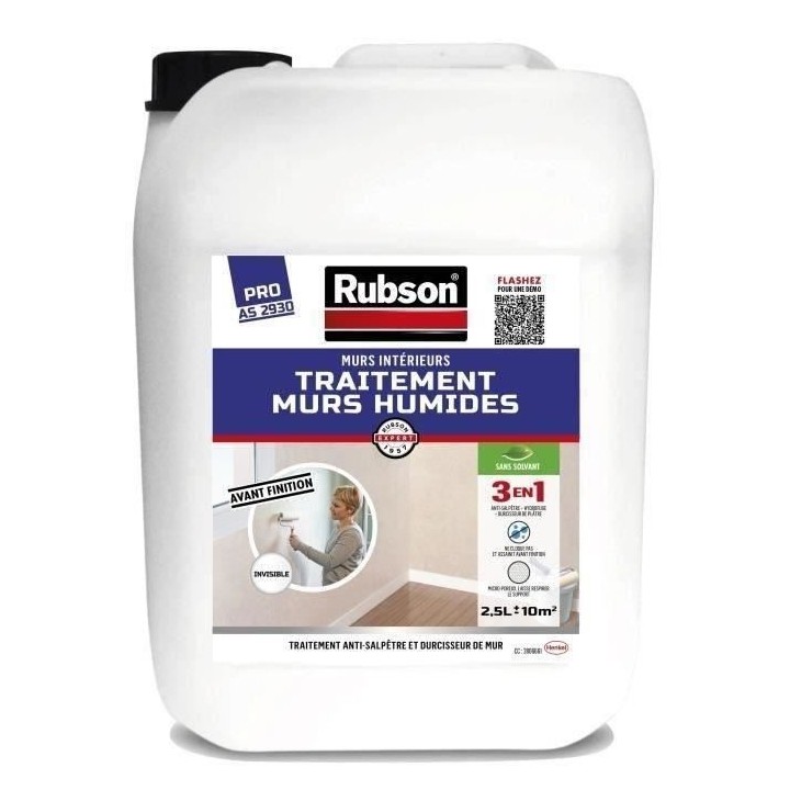 RUBSON Traitement murs Humides intérieurs incolore 2,5 L
