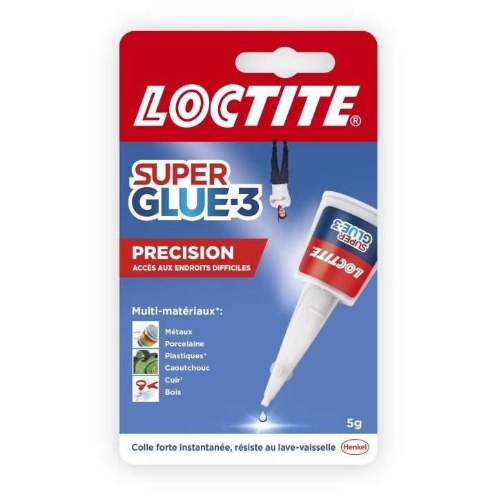 Colles cyanocrylates - LOCTITE - SUPERGLUE-3P - Précision - Bouteille