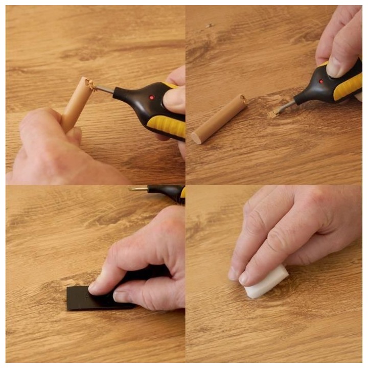 Kit de réparation pour sols stratifiés - WERKZEYT - 3389520 - Marron