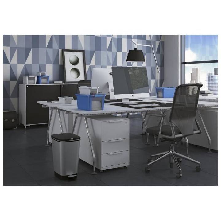 KIS Chic Poubelle a pédale- 42.5L - Aspect Inox