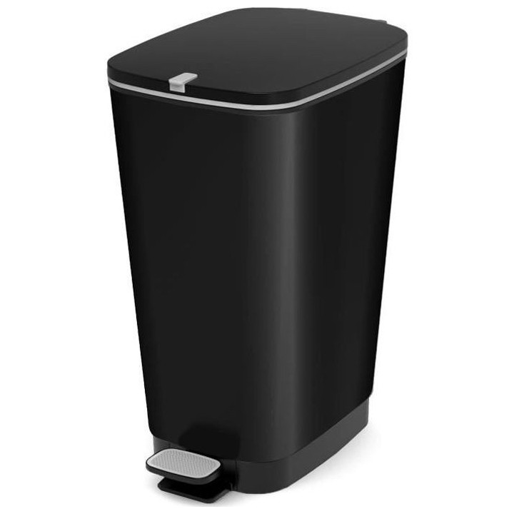 KIS Poubelle a pédale Chic Bin Style - 42.5L - Noir
