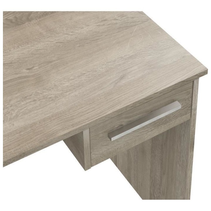 Bureau petit tiroir chene - Mélaminé chene - 90 x 50 x 74 cm