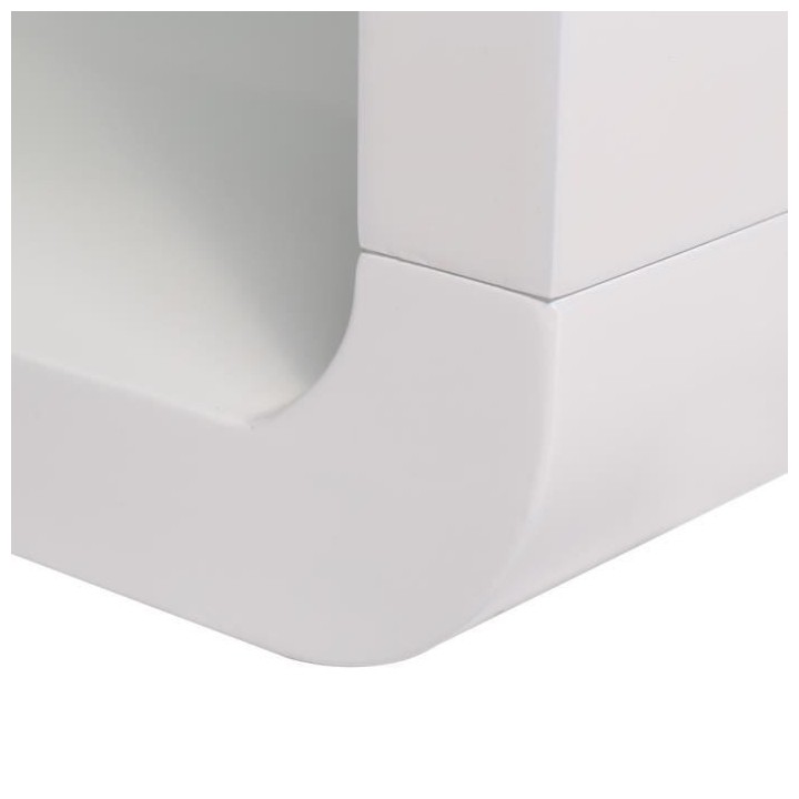 Table basse - Blanc - L 120 x P 60 x H 41 cm - BELLA