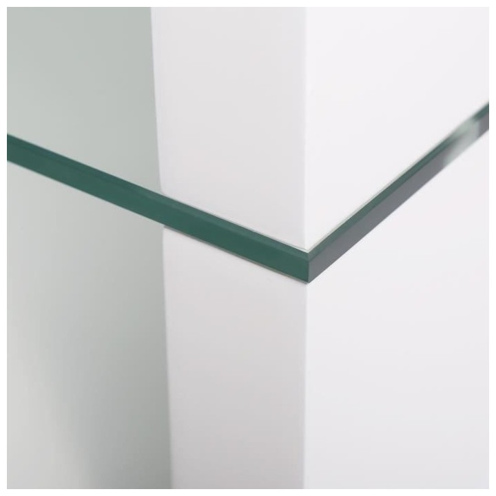 Table basse - Blanc - L 120 x P 60 x H 41 cm - BELLA