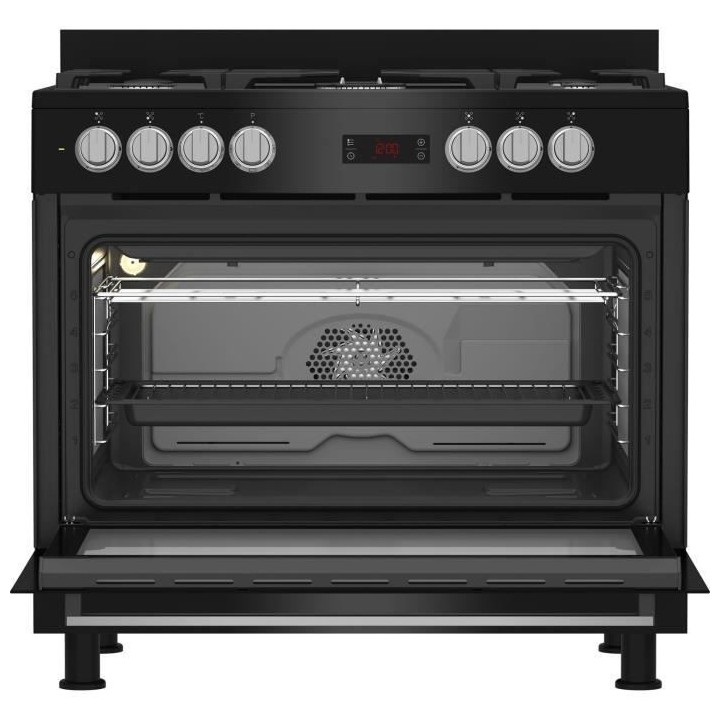 Cuisiniere - BEKO - GM15311DBNS - 90cm - 4 Gaz + 1 Double couronne - M