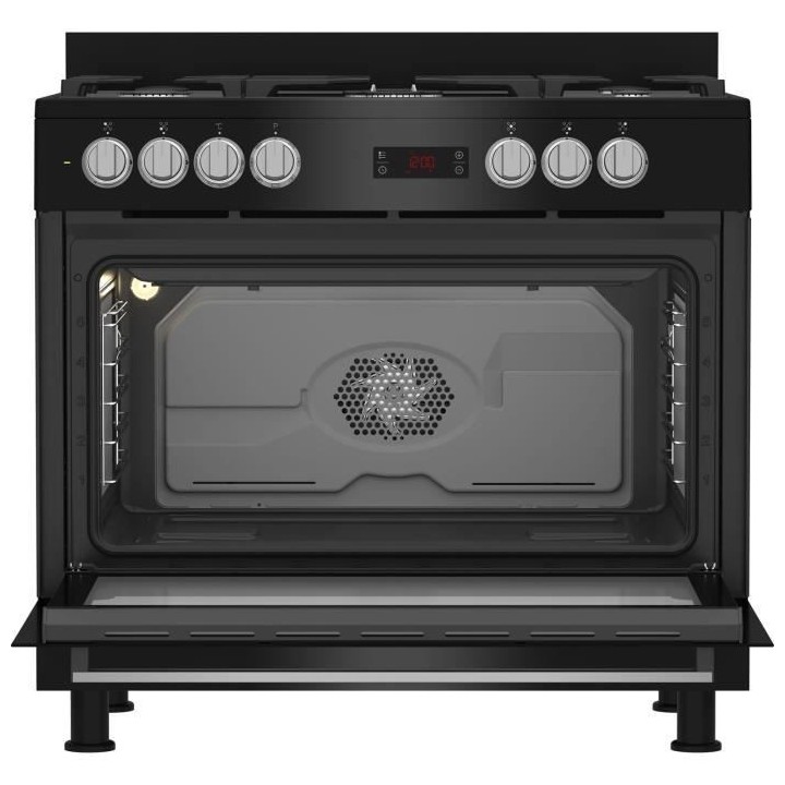 Cuisiniere - BEKO - GM15311DBNS - 90cm - 4 Gaz + 1 Double couronne - M