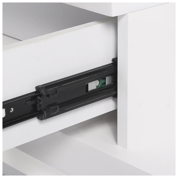 Meuble TV Style contemporain VENASSA -Panneaux alvéolaires- Blanc - 2