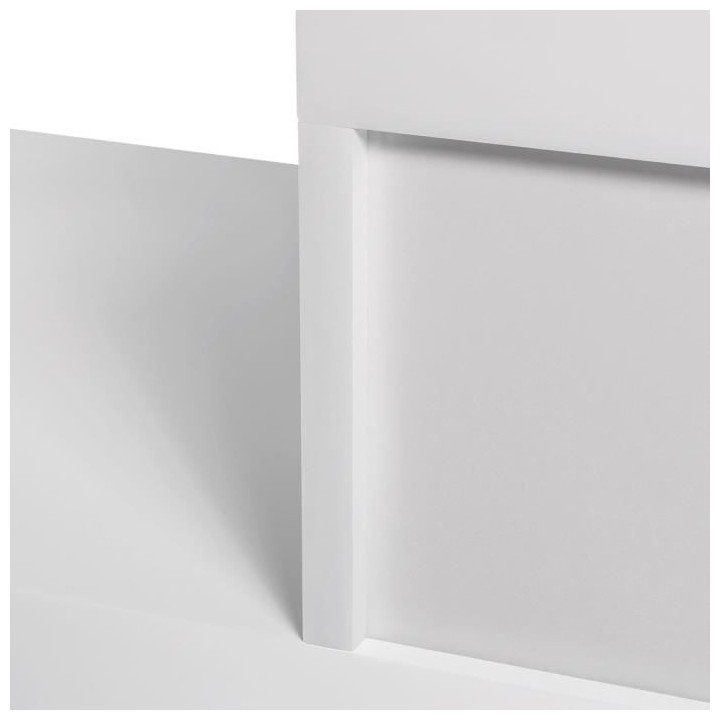 Meuble TV Style contemporain VENASSA -Panneaux alvéolaires- Blanc - 2