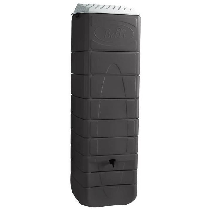 Récupérateur d'eau mural - BELLI - 650 L - Anthracite