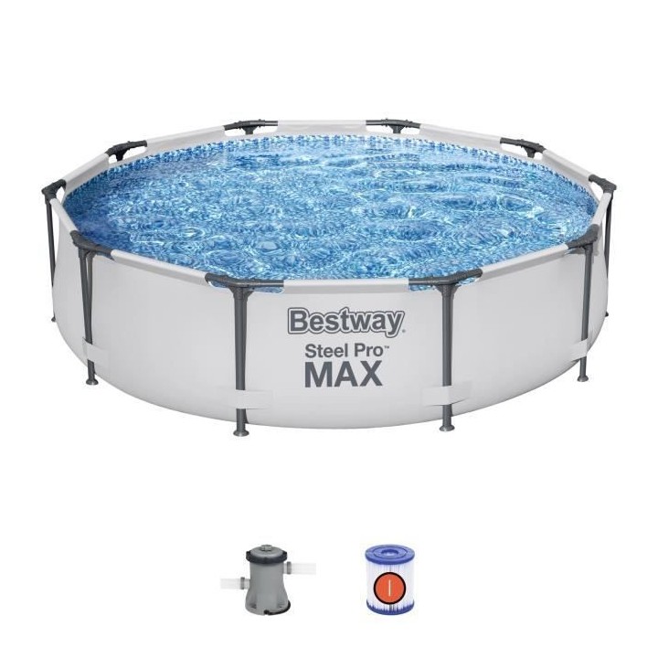 Kit Piscine hors sol tubulaire BESTWAY Steel Pro Max™ - 305 x 76 cm