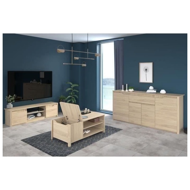 Ensemble Table basse avec coffre, Meuble Tv et Buffet - BETTY - Pannea