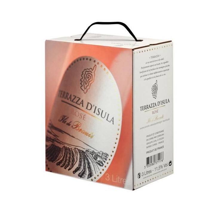 BIB 3L Terrazza d'Isula - IGP Ile de Beauté - Vin rosé