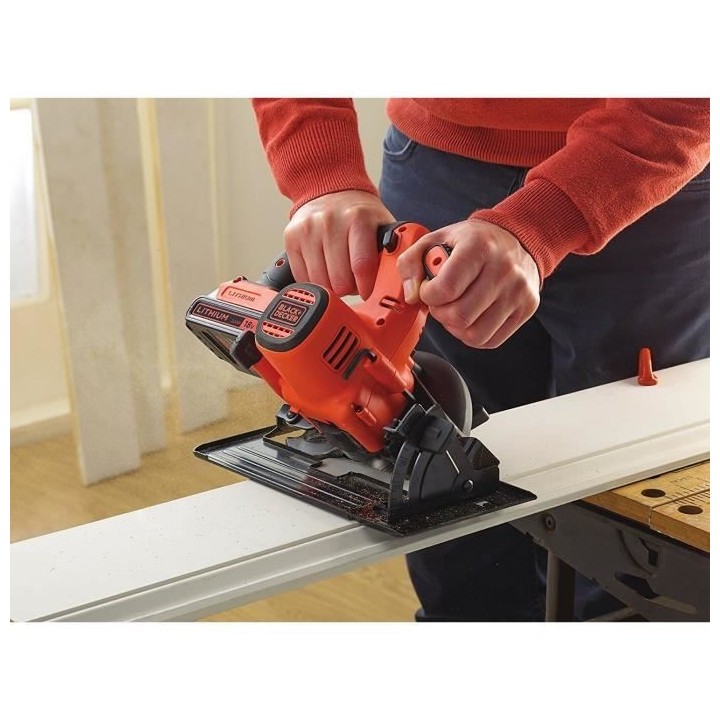 Scie Circulaire sans-fil BLACK+DECKER BDCCS18N-XJ - 18V, 140mm, Semell